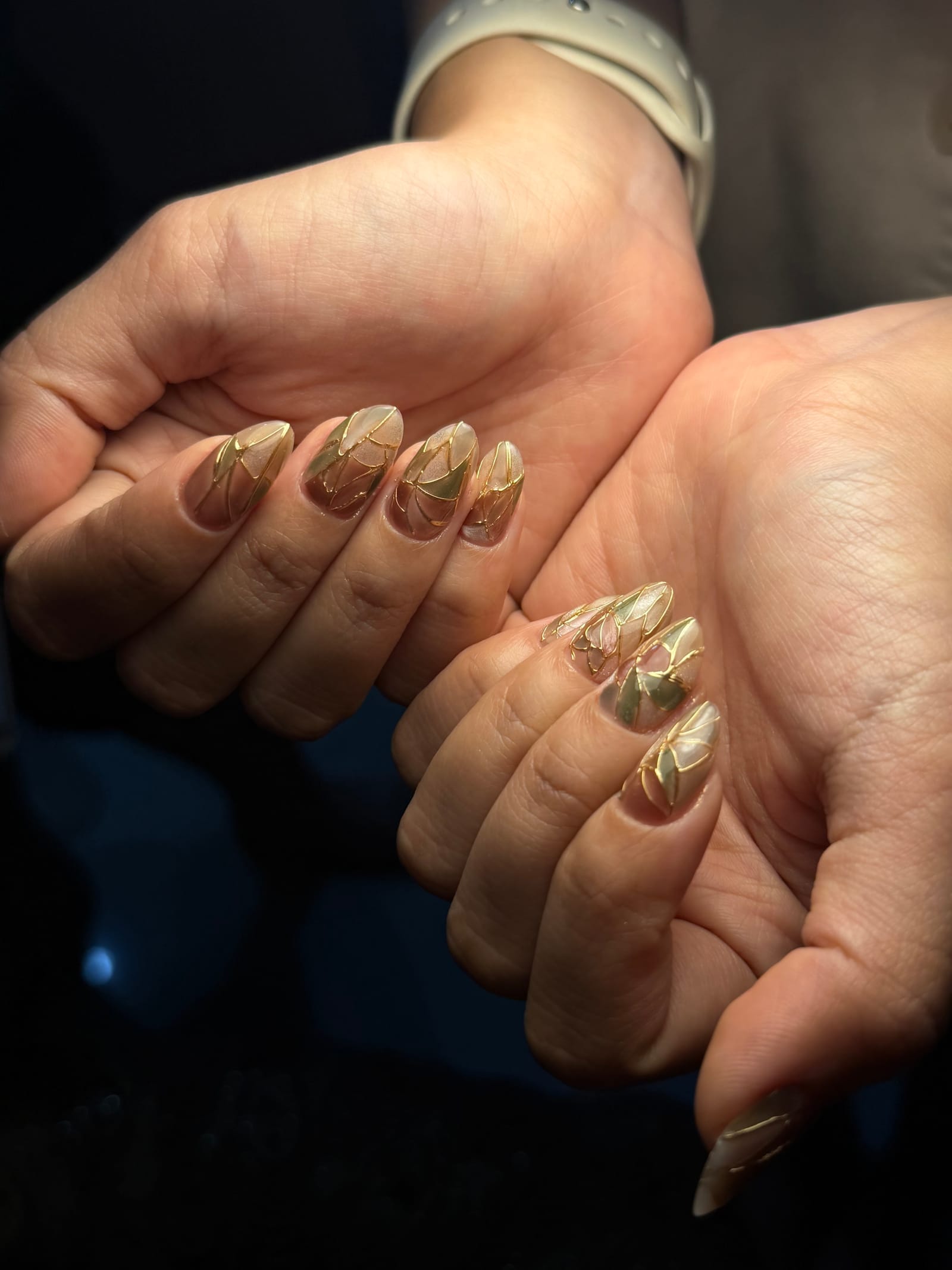 Gel nail detail